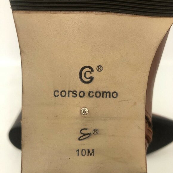 Corso Como Brown Leather Chain Ankle Boots - Picture 7 of 7